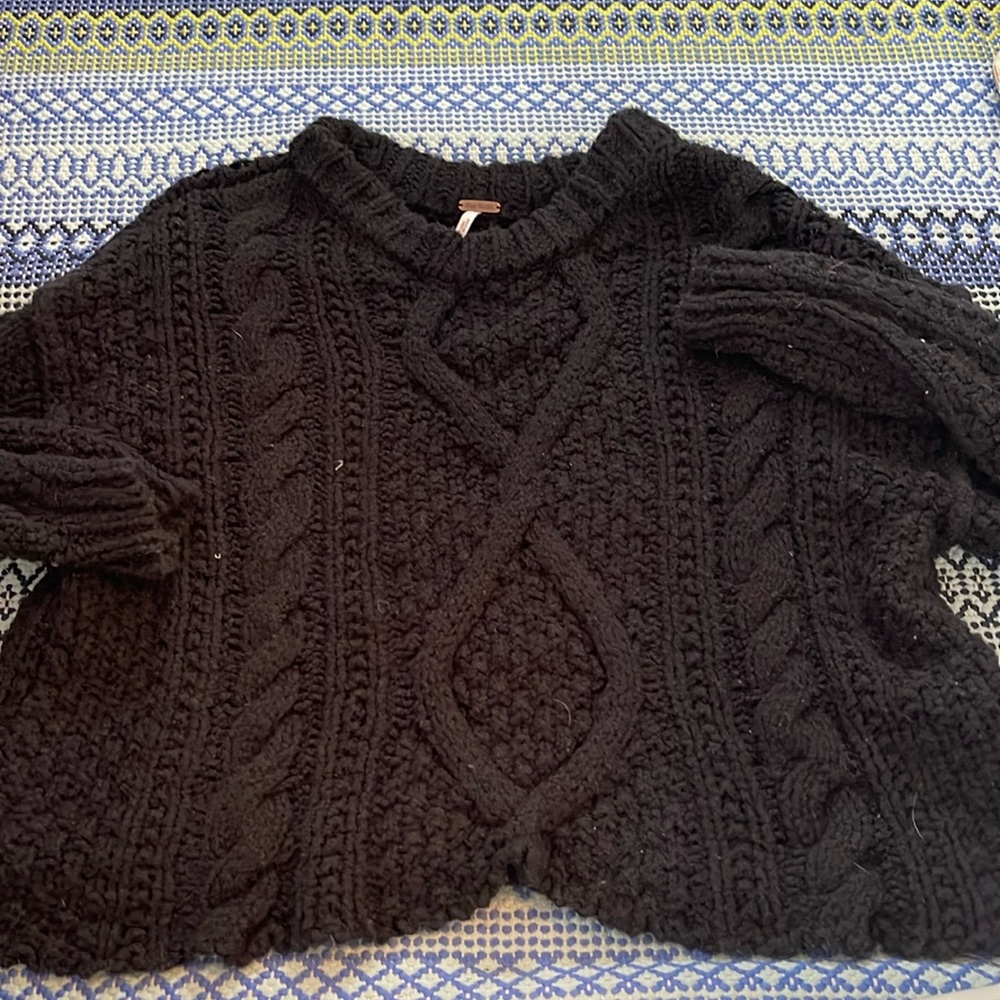 Free people black sweater